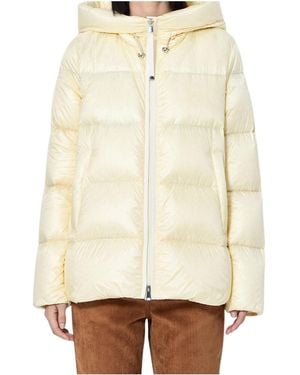 Moncler Serittes Hooded Down Jacket - Natural