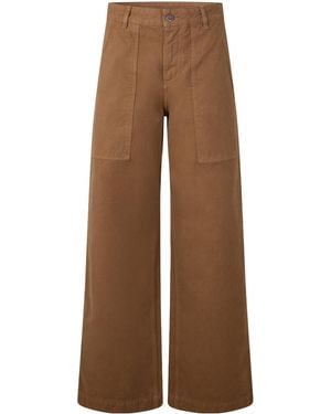 Moncler Casual Solid-Color Pants - Brown