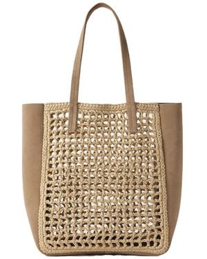 KHAITE Woven Tote Bag - Natural