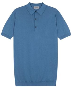John Smedley Adrian Polo Shirt - Blue