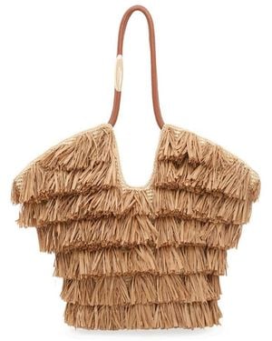 Zimmermann Medium Goldentime Fringed Tote Bag - Multicolour