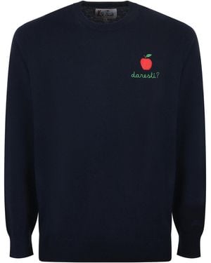 MC2 Saint Barth Embroidered Knitwear - Blue