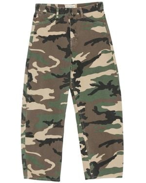 Nili Lotan Camo-Print Casual Pants - Gray