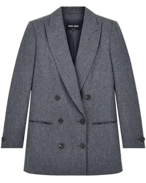 Giorgio Armani Double-Breasted Jacket - Blue