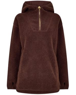 Barbour Hooded Fleece Sweatshirt - Brown