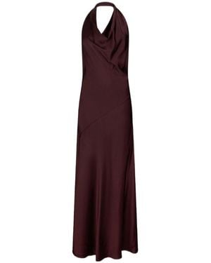 Liu Jo Long Satin Dress - Purple