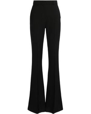 Sportmax Flared Stretch Wool Pants - Black