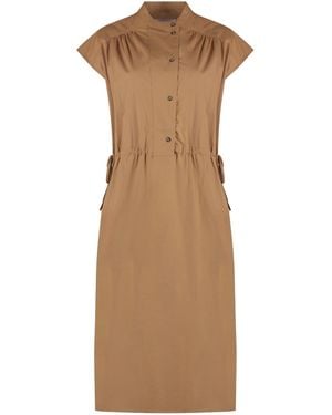 Yves Salomon Drawstring Dress - Natural