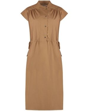 Yves Salomon Drawstring Dress - Natural
