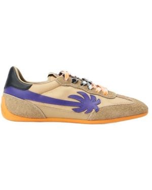 Palm Angels Pa 5 Suede Palm Trainers - Blue