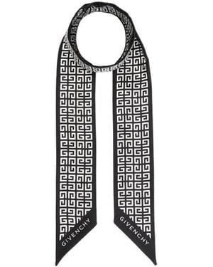 Givenchy Pointed Silk Scarf - Black
