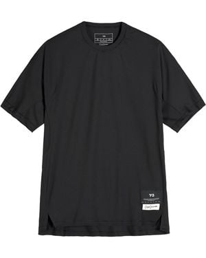 Y-3 Lightweight Breathable Shortsleeve Top - Black
