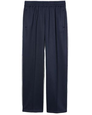 Gucci Technical Jersey Pant With Embossed Logo - Blue