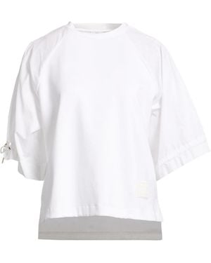 Max Mara Minimalist Crew Neck Short-Sleeve Tee - White