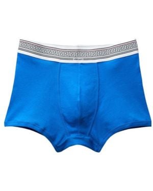Versace Logo Waistband Boxer Briefs - Blue