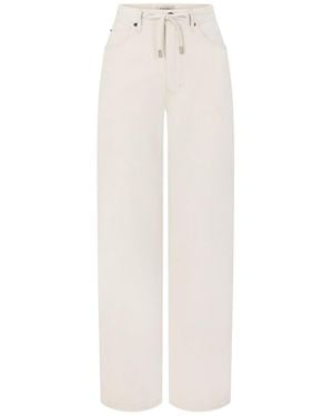 FRAME Off Duty Drawstring Jeans - White