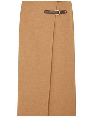Max Mara Stylish Woolen Skirt - Natural