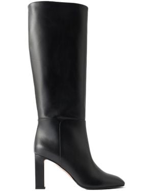 Aquazzura Leather Knee-High Boots - Black