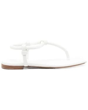 Gianvito Rossi Leather Sandals - White