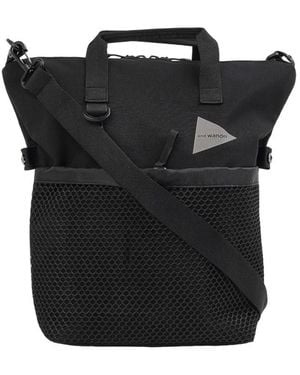 and wander Zippered Shoulder Bag - Black