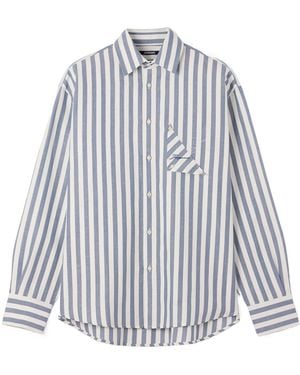 Jacquemus Striped Jacquard Shirt - Blue
