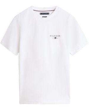 Tommy Hilfiger Logo Short Sleeve T-Shirt - White