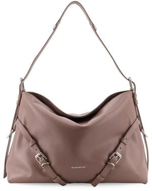 Givenchy Buckle Shoulder Bag - Grey