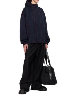 Bottega Veneta Drawstring Hood Casual Jacket - Blue