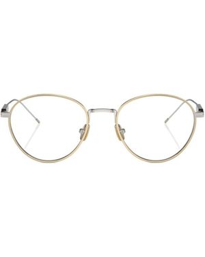 Brunello Cucinelli Oval Frame Glasses - White