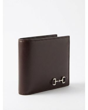 Gucci Horsebit Bifold Wallet - Brown