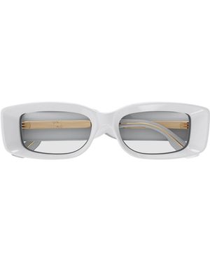 Gucci Eyewear Rectangular-Frame Sunglases - White
