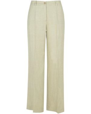 P.A.R.O.S.H. Logo Straight Trousers - Natural