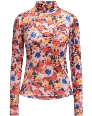 Isabel Marant Floral Pattern T-Shirt - Red