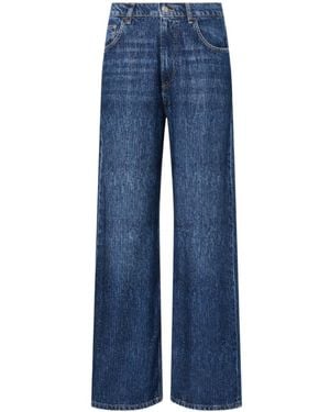 Liu Jo Straight Jeans With Rhinestones - Blue