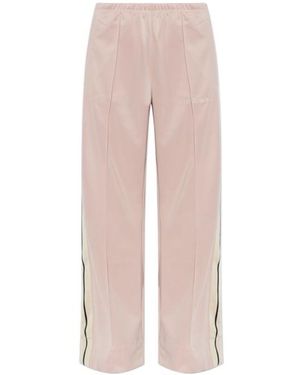 Palm Angels Side Stripe Wide-Leg Trousers - Pink