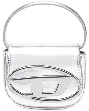 DIESEL 1Dr-Xs-S Iconic Mirrored Mini Crossbody Bag - White