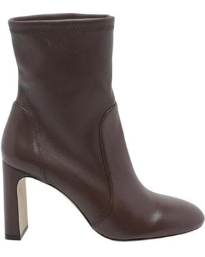 Stuart Weitzman High-Heeled Ankle Boots - Brown