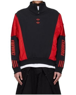 Willy Chavarria X Adidas Originals Watsonville Turtleneck Jumper - Red