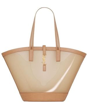 Saint Laurent Panier Medium Shopping Bag - Natural