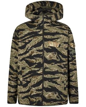 Givenchy Camouflage Hooded Casual Jacket - Green