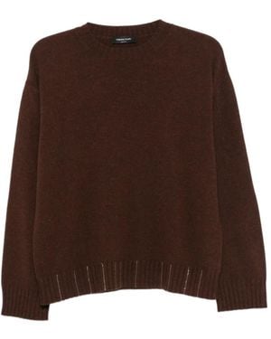 Fabiana Filippi Long-Sleeved Crewneck Jumper - Brown