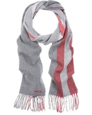 Bally Striped Tassel Scarf - White