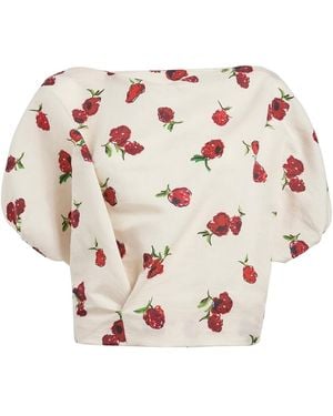 KHAITE Printed Tops - Pink