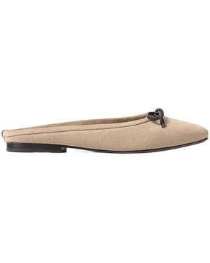 Brunello Cucinelli Bow-Trimmed Slippers - Multicolour