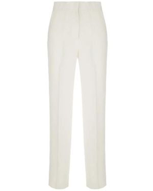 Antonelli Casual Pants With Belt Loops - White