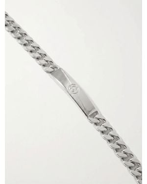 Gucci Diagonal Interlocking G Bracelet - Natural