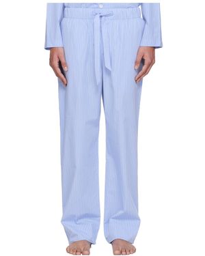 Tekla Striped Design Pyjama Trousers - Blue