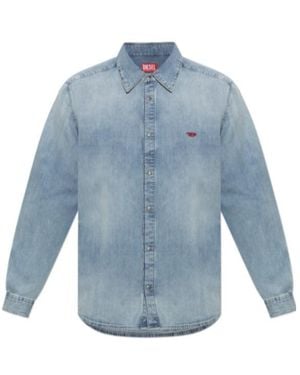 DIESEL Long-Sleeve Denim Shirt - Blue
