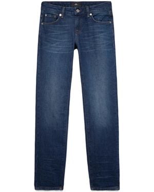 7 For All Mankind High-Waisted Jeans - Blue