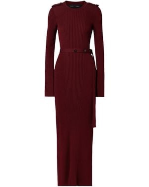 Proenza Schouler Lauryn Ribbed Knit Dress - Red